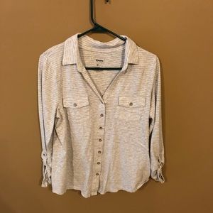 Grey Button Down Blouse
